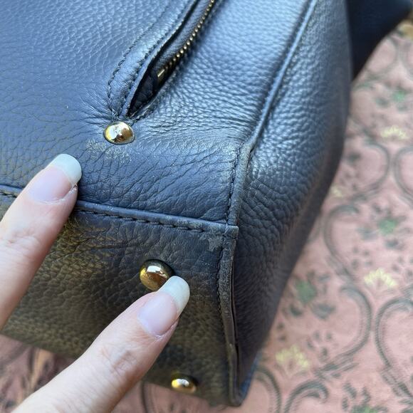 Kate Spade New York Large Gray Baxter Street Fernrose Pebbled Leather Tote Bag - Picture 16 of 16